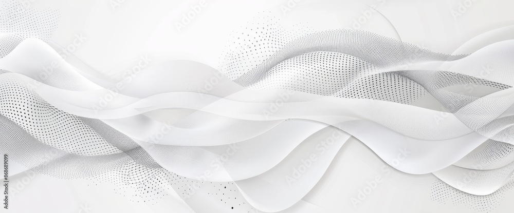 Poster detailed circle swirl pattern on white abstract background with texture