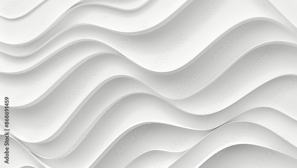 Poster the seamless white wave texture pattern background is elegant and minimalist in design with monochro