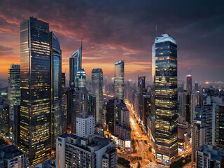 Obraz premium Causeway Bay, Hong Kong City