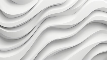 Stylish and minimalist seamless white wave texture pattern background with monochromatic color scheme
