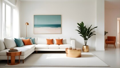 Photo interior modern design room 3d illustration