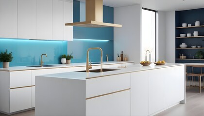 Photo interior modern design room 3d illustration