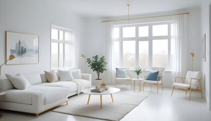 Fototapeta premium Photo interior modern design room 3d illustration