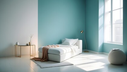 Photo interior modern design room 3d illustration