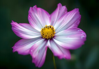 Fototapeta premium Pink and White Cosmos Flower Close-Up