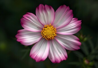Fototapeta premium Pink and White Cosmos Flower Close-up