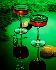 Two Glass Of Cocktails 