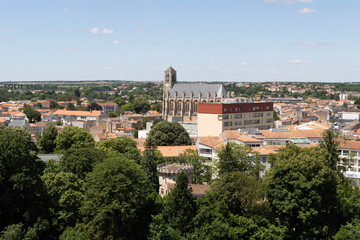 Fototapeta premium View of the city Niort. France