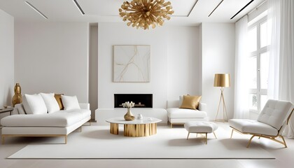 Photo interior modern design room 3d illustration