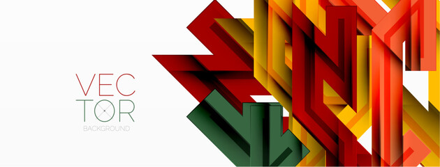 Dynamic lines geometric background. Vector Illustration For Wallpaper, Banner, Background, Card, Book Illustration, landing page