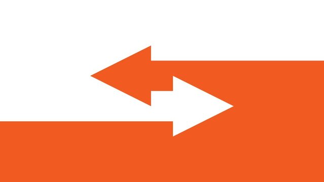  opposite direction arrows defining each other creating a dual dependence
