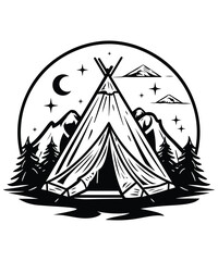 Mountain logo design concept idea, mountain silhouette icon vector set for logo, hike, travel illustration sign collection. camping symbol.