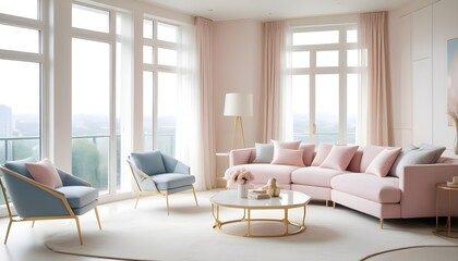 Photo interior modern design room 3d illustration