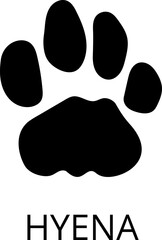Animals footprints. Realistic Prints wildlife foot icon, bird paw, pets footstep silhouette, print hoofed feet. Cat, dog, wolf, chicken, horse and other vector illustrations.