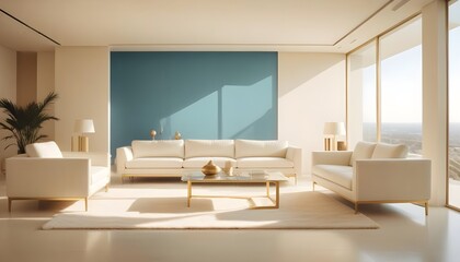 Fototapeta premium Photo interior modern design room 3d illustration