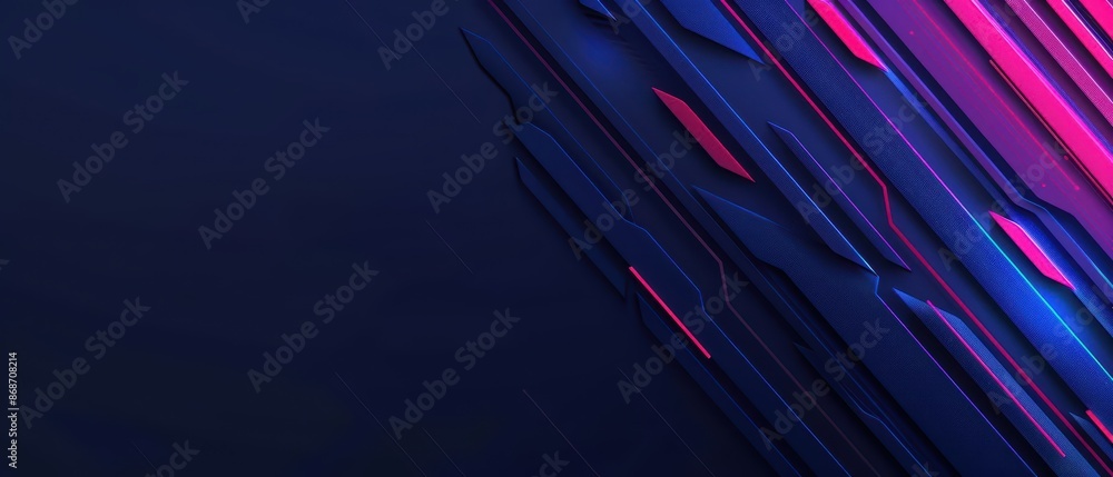 Poster clean cyber banner showcasing broken loss symbols with sleek lines and minimalist design with copy s