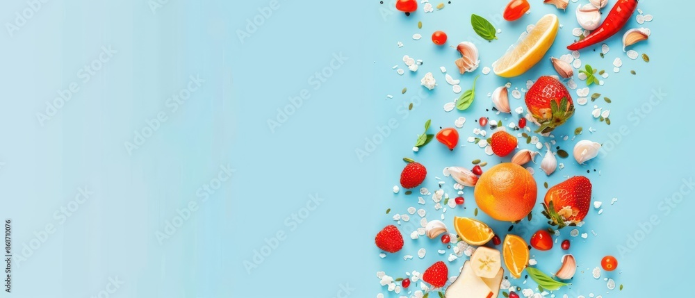 Poster conceptual minimal banner featuring a cyber business breakdown with clean, dynamic components with c