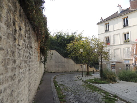 Passage de Pekin - Parc de Belleville - 20&egrave;me arrondissement - Paris - France