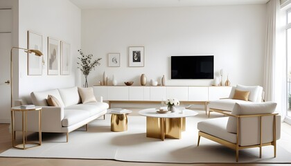 Photo interior modern design room 3d illustration