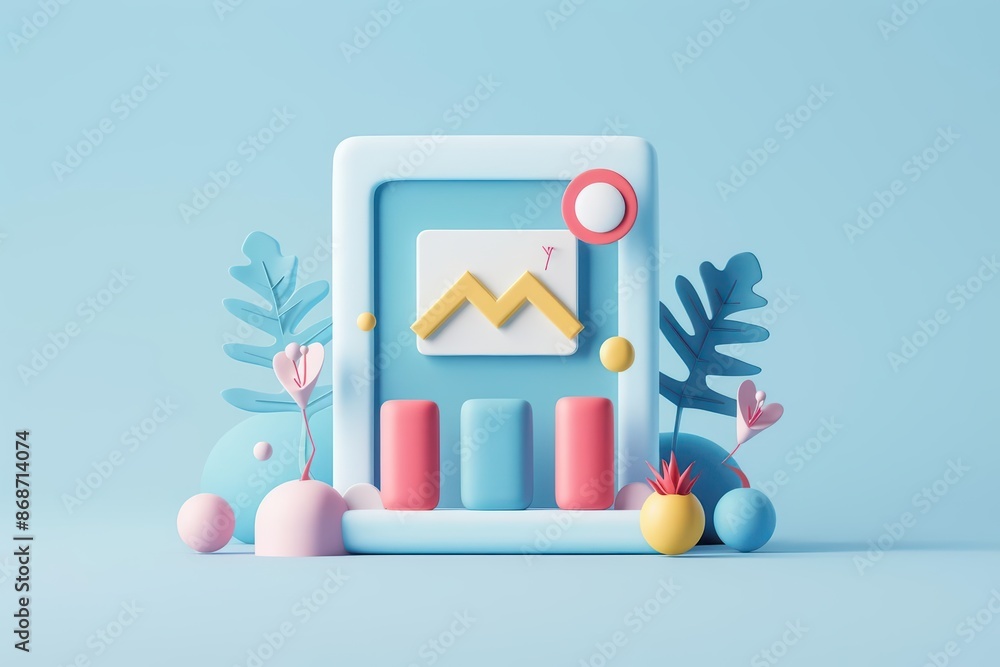 Poster minimalist depiction of unusual marketing concepts with abstract cyber visuals and clean lines with 