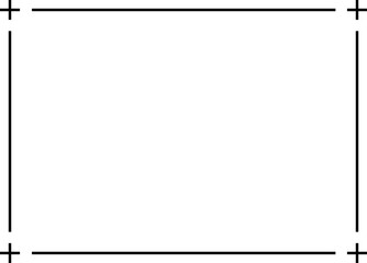 Monochrome simple horizontal frame set vector.