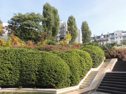 Parc de Belleville - 20&egrave;me arrondissement - Paris - France