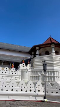 The Temple of the Sacred Tooth Relic or Sri Dalada Maligawa, a Buddhist temple in Kandy, Sri Lanka. which houses the relic of the tooth of the Lord Buddha.