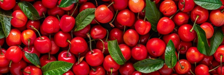 Acerola guarani cherry texture background, Malpighia emarginata pattern, barbados cherry template