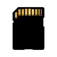 SD Card icon vector, 3d illustration
