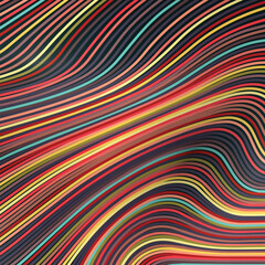 Psychedelic groovy background. Colorful abstract background.