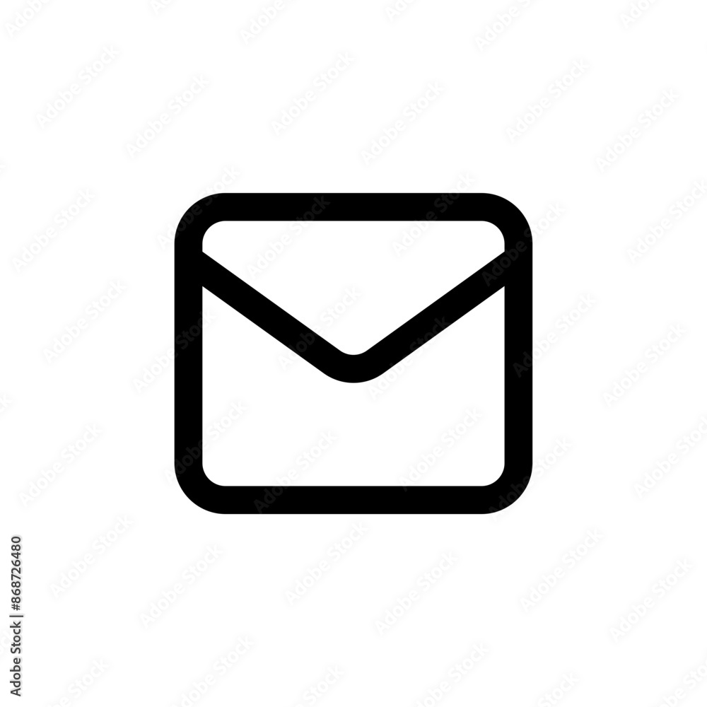 Poster envelope icon, email message icon - Mail icon button sign, notification new message icons buttons