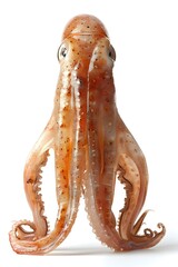 Fototapeta premium Fresh Squid on White Background