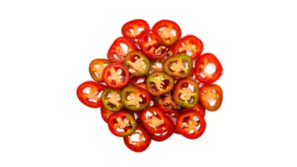 Jalape&ntilde;o on white background