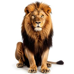 Obraz premium Close-up portrait of a male lion