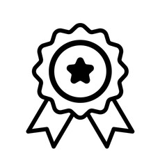 Badge, award - vector icon