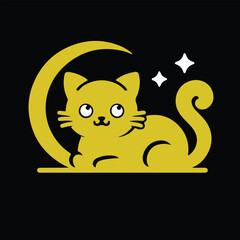 The cat illustration design