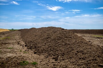 field with compost