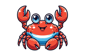 crab vector silhouette illustration