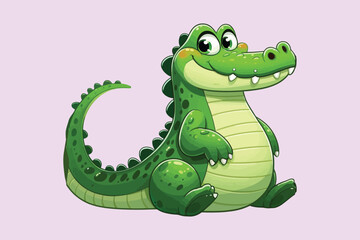 crocodile vector silhouette illustration