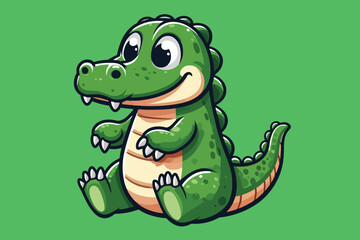 crocodile vector silhouette illustration