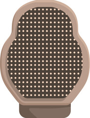 Orthopedic back support cushion with dots pattern, maintaining good posture while sitting for long time