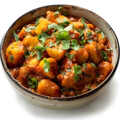 Potato and Cauliflower Curry Dish