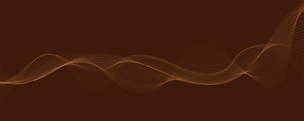 brown wave background.