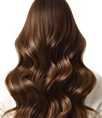 Wavy brown hair