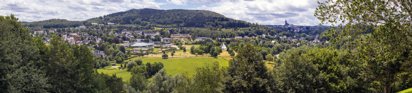 Kurpark Bad Schlema - Panorama 