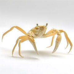 Fototapeta premium Ghost Crab on White Background