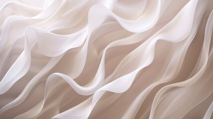 Obraz premium Abstract Waves of White Fabric