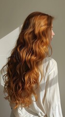 Fototapeta premium Woman with Long Red Hair