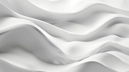 Obraz premium Abstract White Swirling Waves