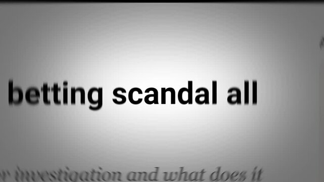 Scandal, Headlines, News Fast Sequence 4K